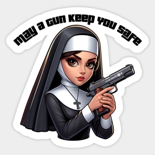 Gun Bless You Sticker